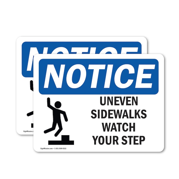 Signmission 5 in Height, 7 in Width, Vinyl Decal, Rectangle OS-2PACK-NS-D-57-L-18765 - main
